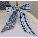 Esarfa din matase cu elastic din perle crem Cod ESF070